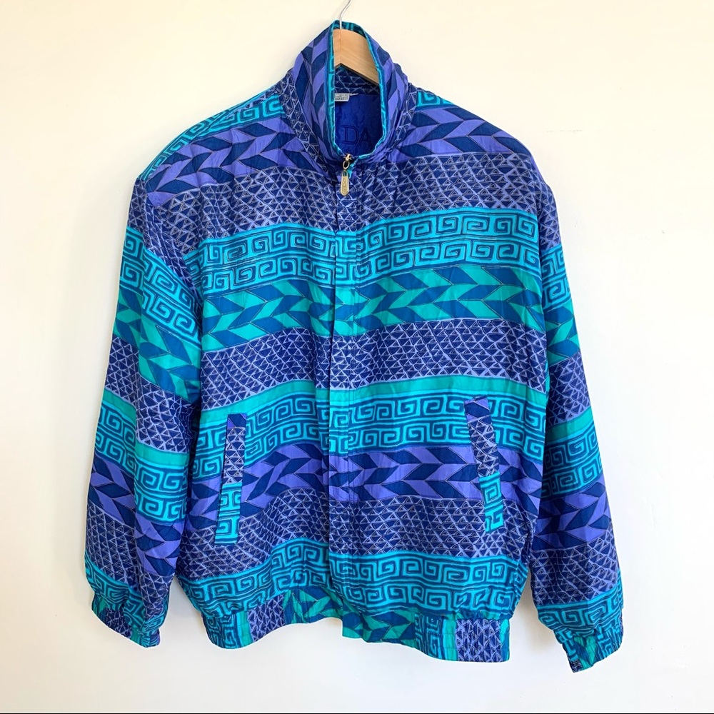 Vintage FUDA Silk Warmup Jacket Size XL Like New